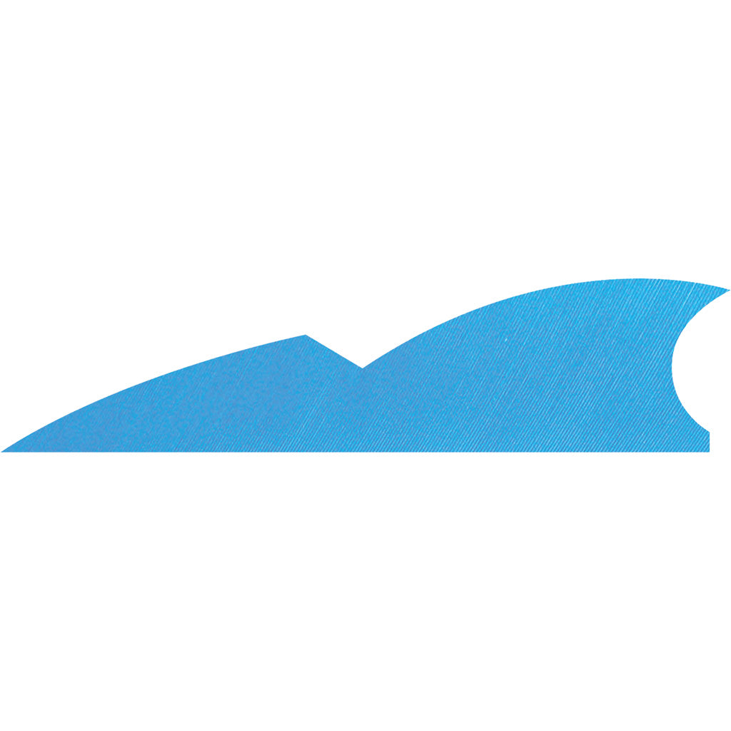 Gateway Batwing Arrow Feathers Sky Blue 2 in. Right Wing 50-Pack