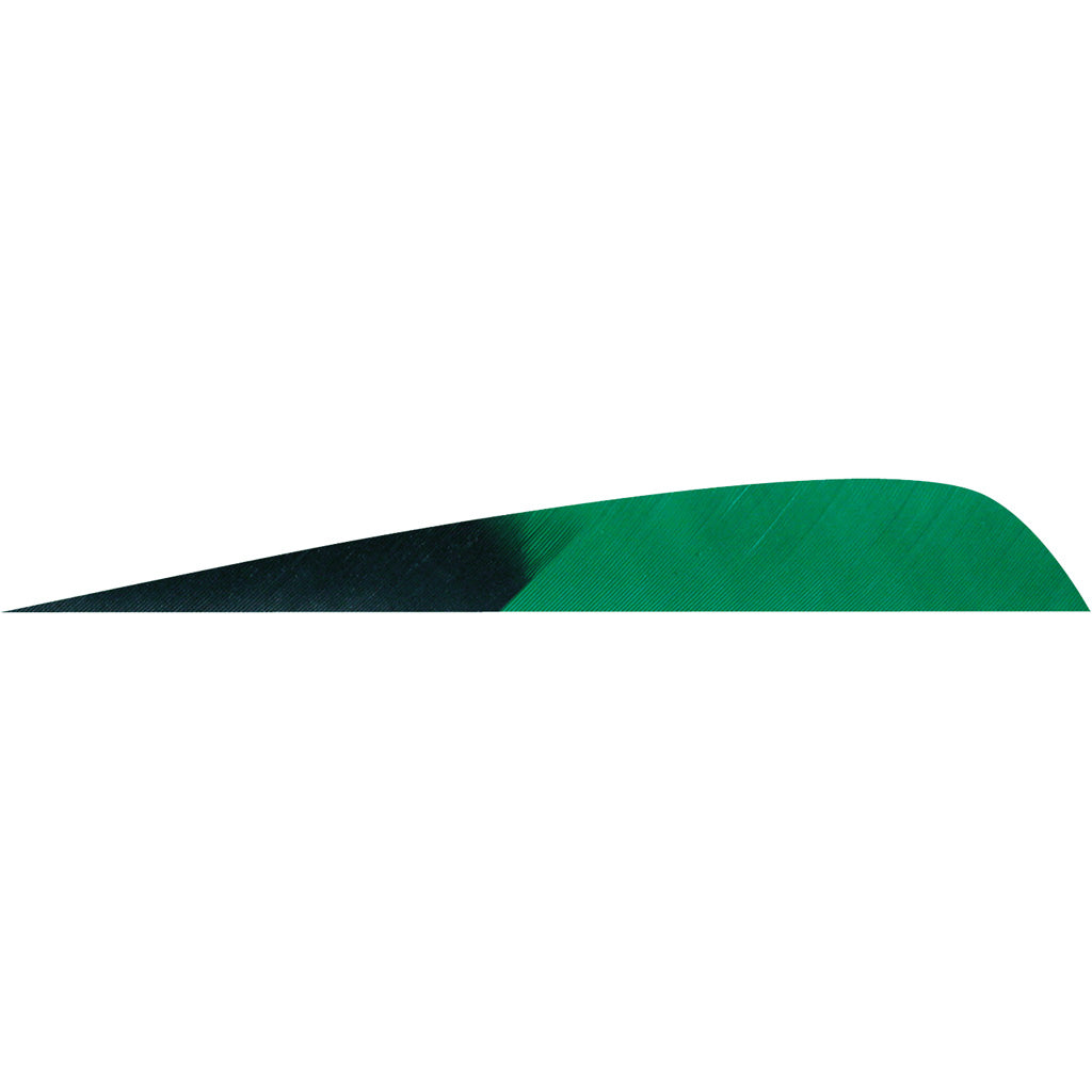 Gateway Parabolic Feathers Kuro Green 4 in. Left Wing 50 Pack