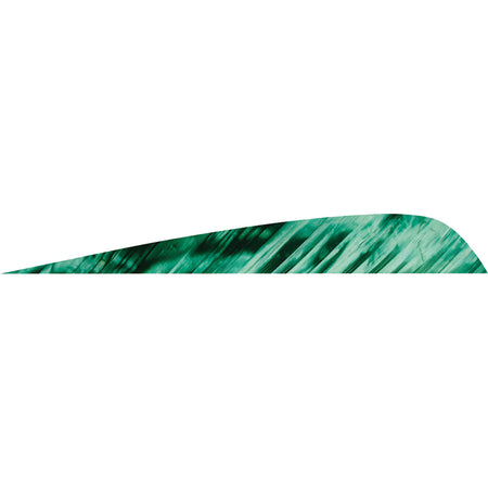 Gateway Parabolic Feathers Tre Green 4 in. Left Wing 50 Pack