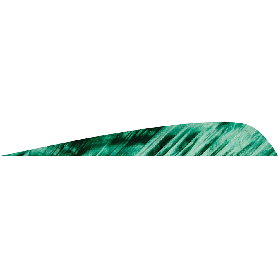Gateway Parabolic Feathers Tre Green 4 in. Left Wing 50 Pack