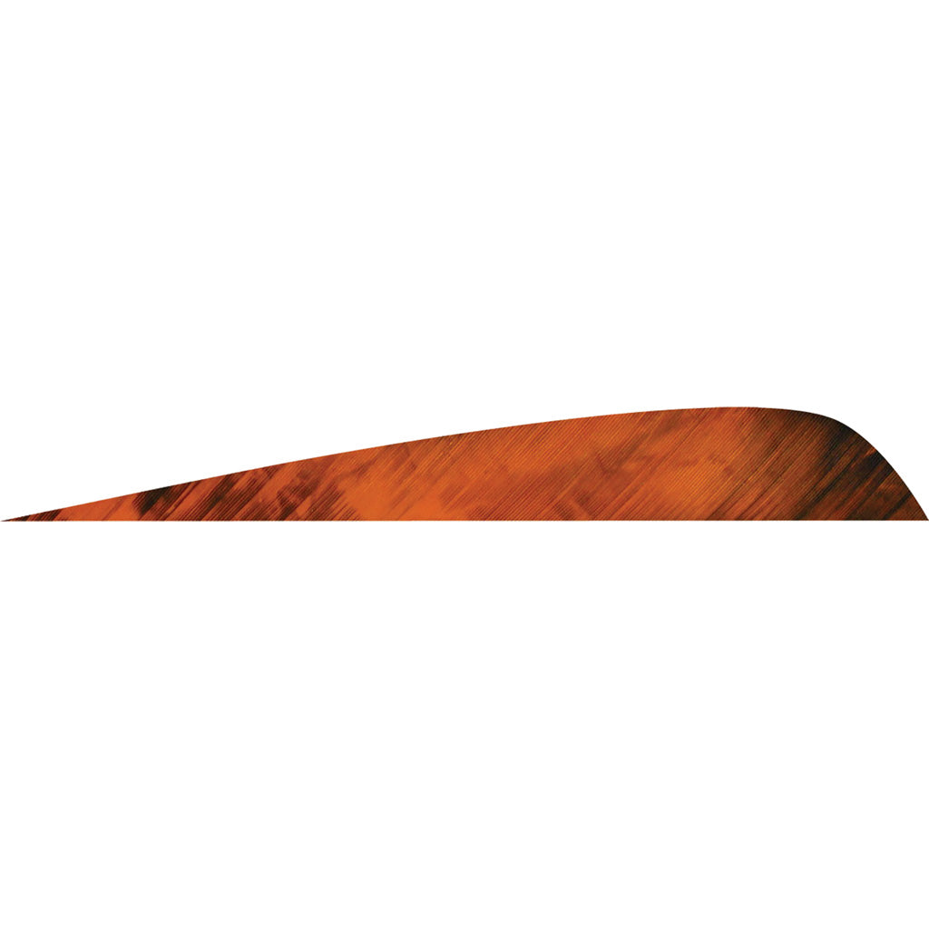 Gateway Parabolic Feathers Tre Orange 4 in. Left Wing 50 Pack