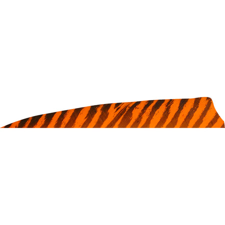 Gateway Shield Cut Feathers Barred Orange 4 in. Left Wing 50-Pack
