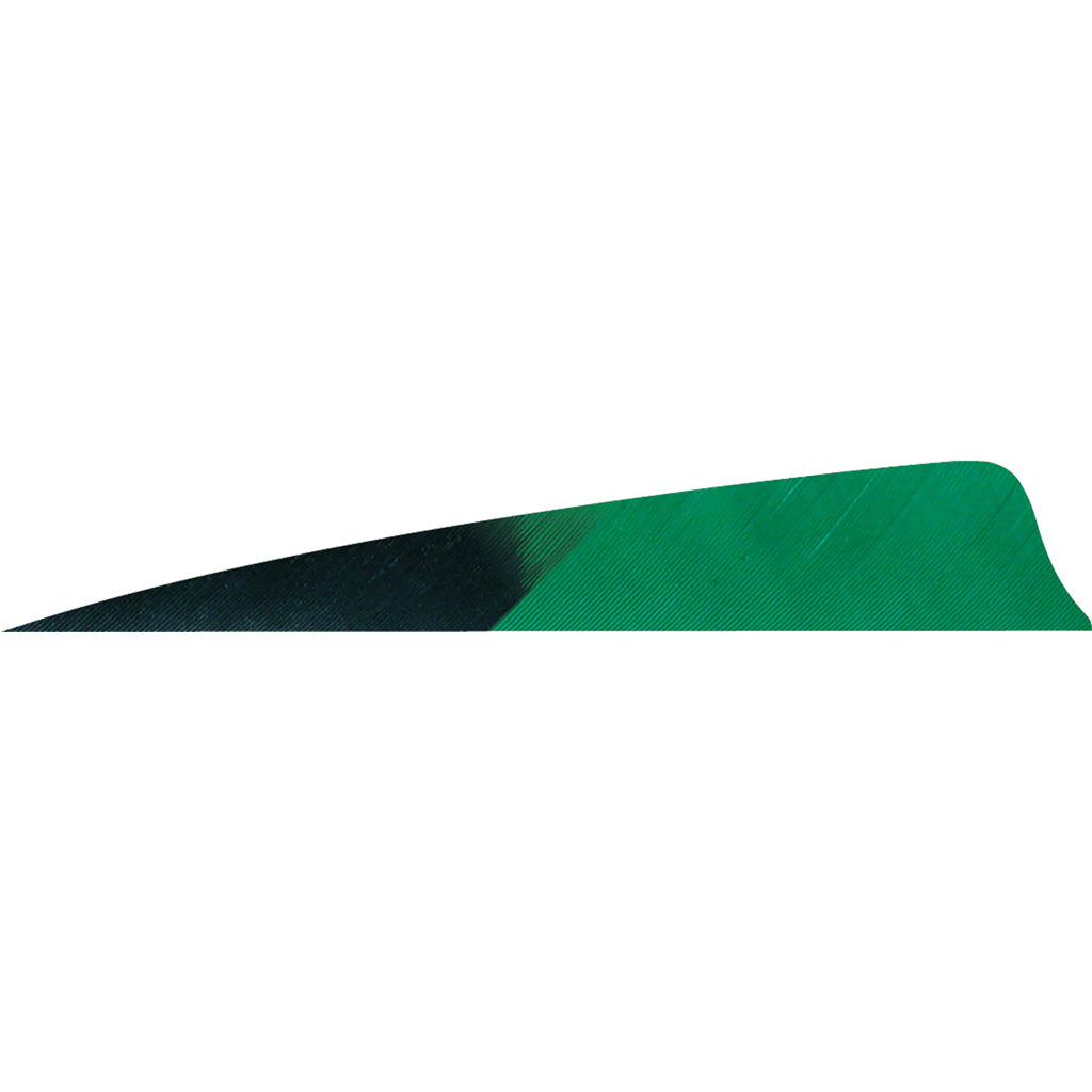 Gateway Shield Cut Feathers Kuro Green 4 in. Left Wing 50-Pack