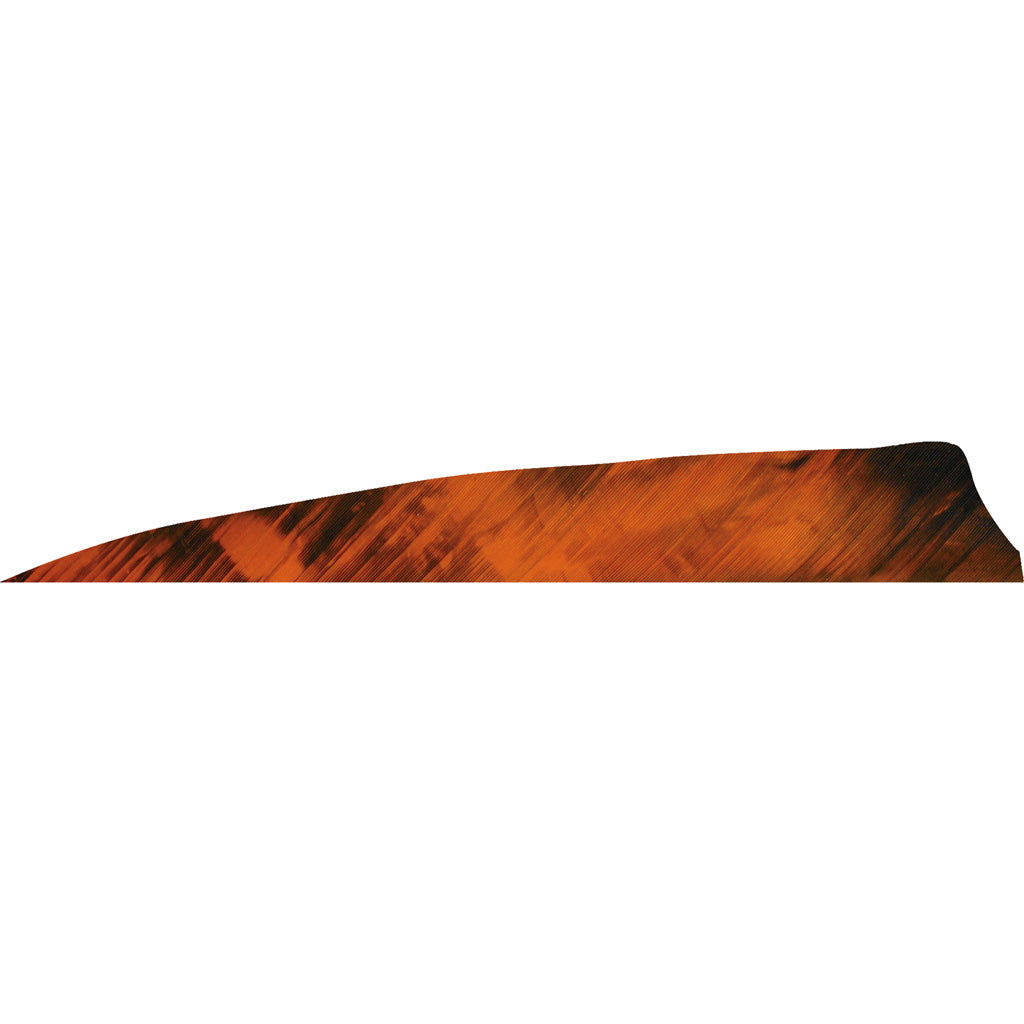 Gateway Shield Cut Arrow Feathers Tre Orange 4 in. Left Wing 50 Pack