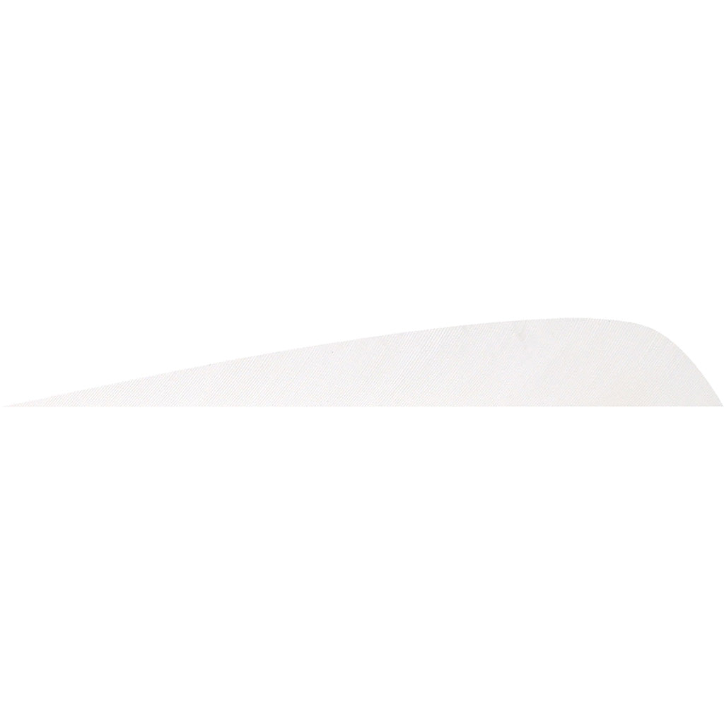 Gateway Parabolic Arrow Feathers Flo White 4 in. Right Wing 50 Pack