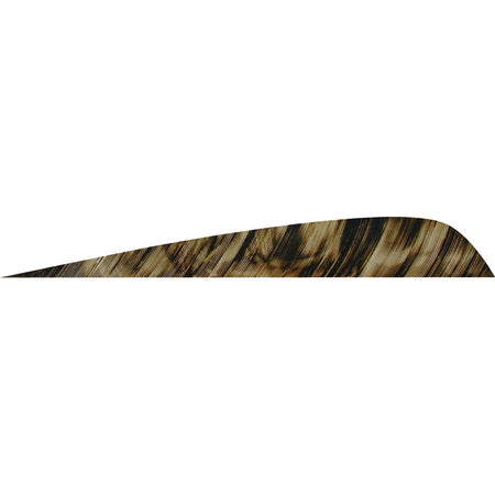 Gateway Parabolic Feathers Tre Brown 4 in. RW 50-Pack Arrow Fletching