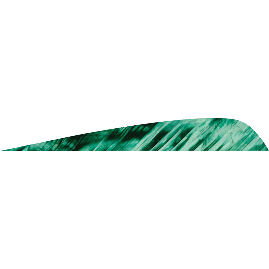 Gateway Parabolic Feathers Tre Green 4 in. RW 50-Pack Arrow Fletching