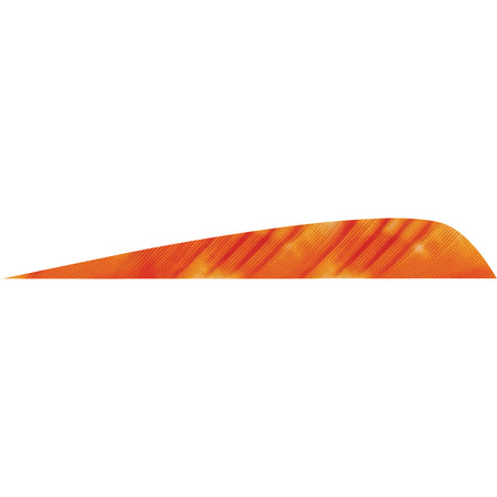 Gateway Parabolic Feathers Tre White/Orange 4 in. RW 50-Pack Arrow Fletching