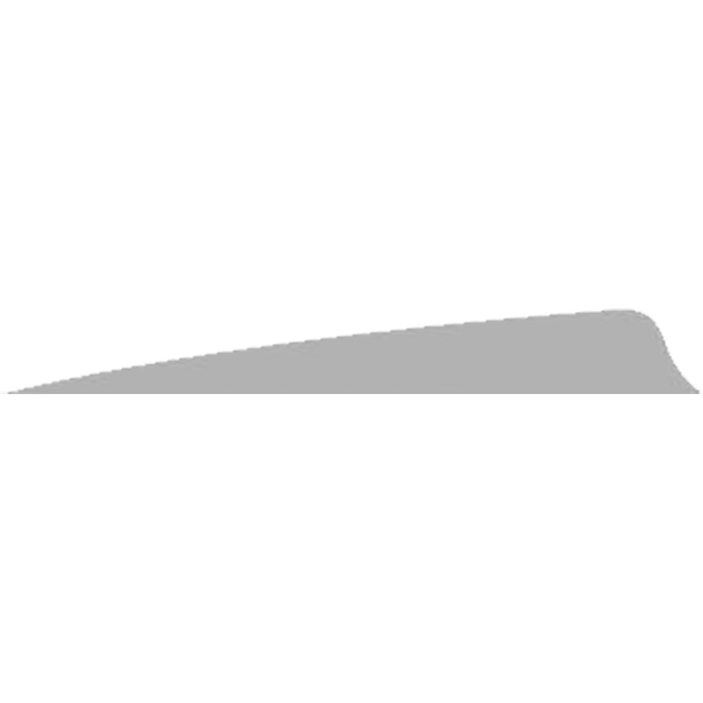 Gateway Feathers Shield Cut Arrow Feathers Grey 4 in. RW 50-Pack