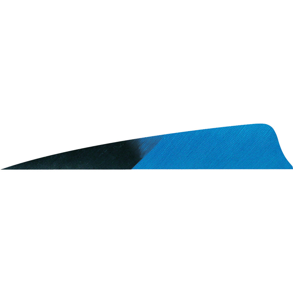Gateway Feathers Shield Cut Arrow Feathers Kuru Denim 4 in. RW 50-Pack