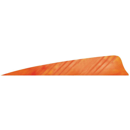 Gateway Shield Cut Feathers Tre White/Orange 4 in. RW 50-Pack