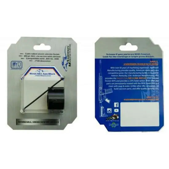 Anderson AR-10 Low Profile Gas Block Kit .750 Barrel Diameter Nitride