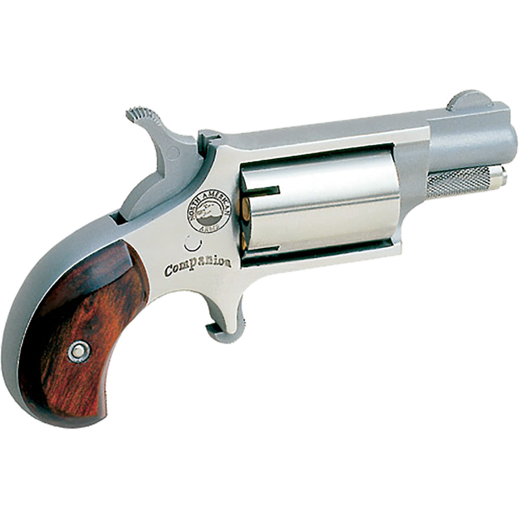 NAA 22LRCB Companion Black Powder Revolver .22 Cal #11 Percussion Cap Stainless 1.13 in. 5 rd.