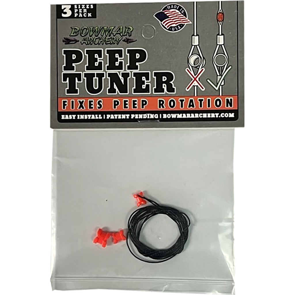Bowmar Peep Tuner - Orange, 3 Sizes Per Pack