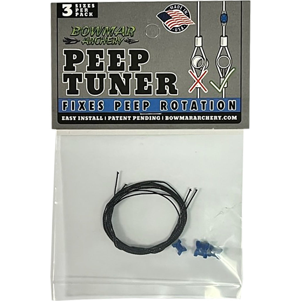 Bowmar Peep Tuner - Blue, 3 Sizes Per Pack