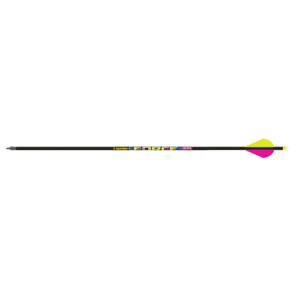 Gold Tip Force FOC Carbon Arrows 400 Spine Raptor Vanes 6-Pack