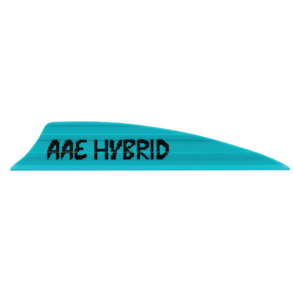 AAE Hybrid 1.85 Arrow Vanes Teal 1.85 in. 100-Pack