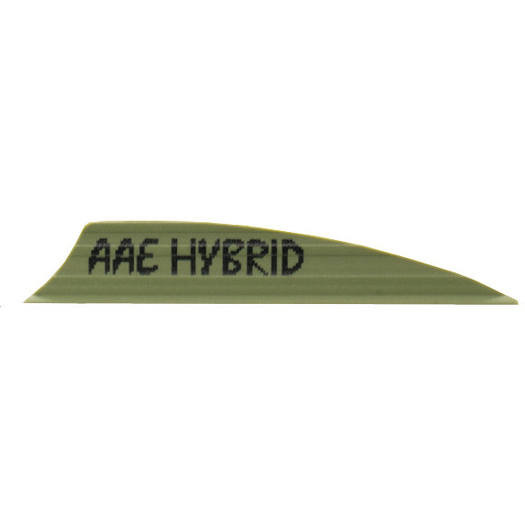 AAE Hybrid 2.0 Arrow Vanes OD Green 1.95 in. 100-Pack