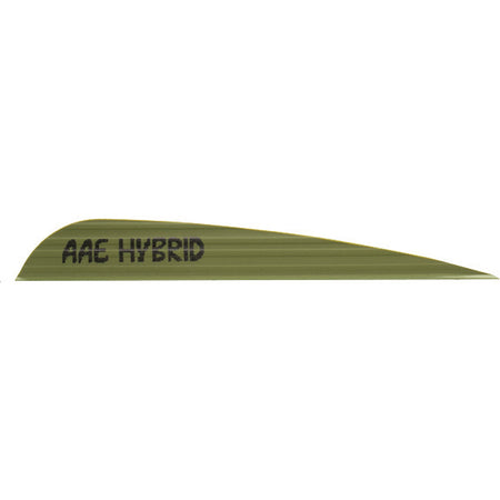 AAE Hybrid 40 Arrow Vanes OD Green 3.8 in. 100-Pack