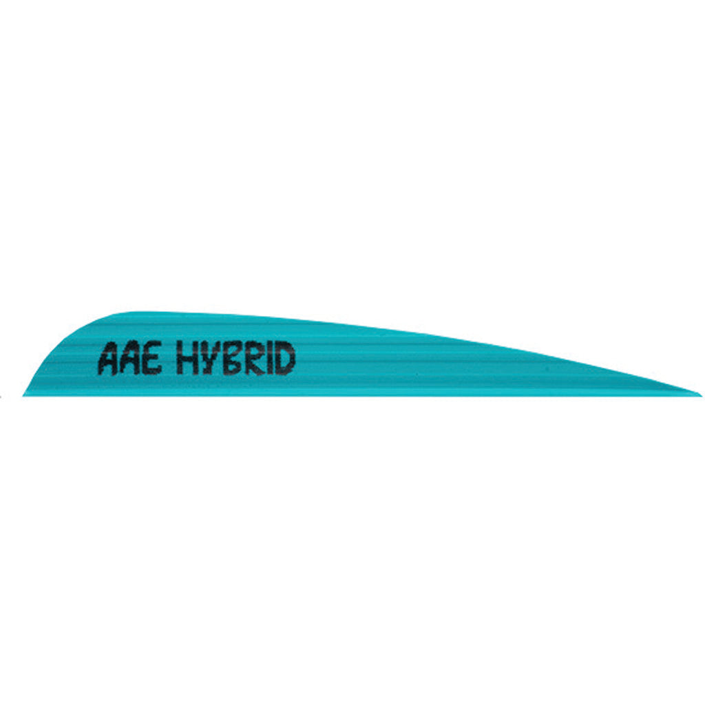 AAE Hybrid 40 Arrow Vanes Teal 3.8 in. 100-Pack