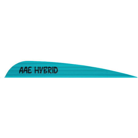 AAE Hybrid 40 Arrow Vanes Teal 3.8 in. 100-Pack