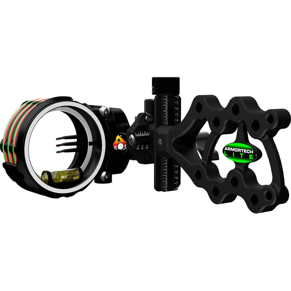 Axcel ArmorTech Lite Archery Sight Black 3 Pin .010 with AccuStat II Scope