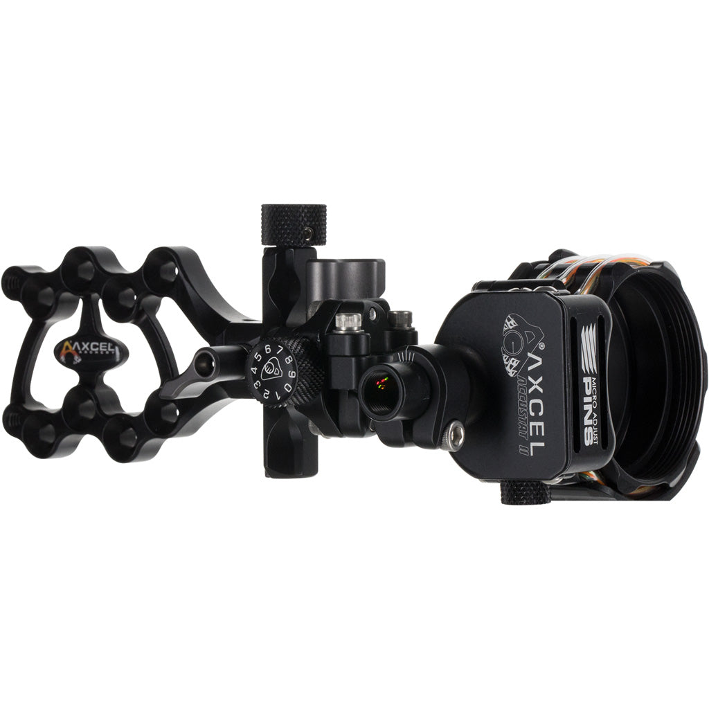 Axcel ArmorTech Lite Archery Sight Black 4 Pin .010 with AccuStat II Scope