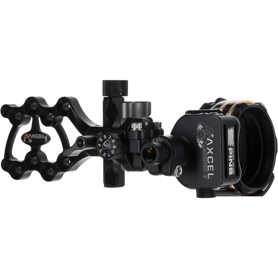 Axcel ArmorTech Lite Archery Sight Black 4 Pin .010 with AccuStat II Scope