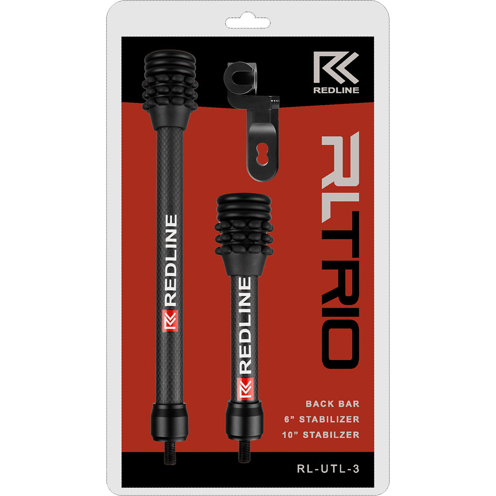 Redline RL-1 Trio Bow Stabilizer Kit 10 in. and 6 in. with Back Bar Mount