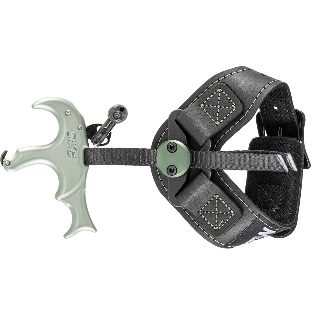 Stan Axis 3-Finger Thumb Barrel Bow Release with Leather Wrist Strap