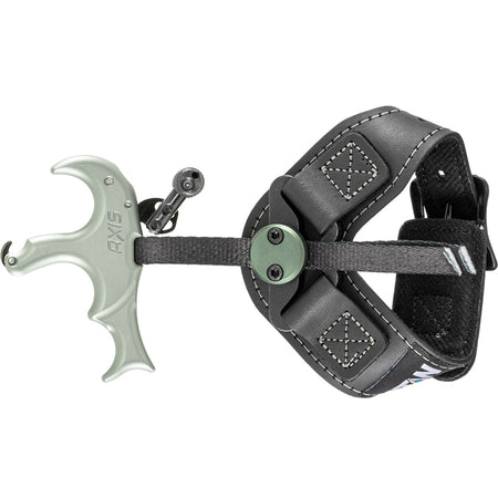 Stan Axis 3-Finger Thumb Barrel Bow Release with Leather Wrist Strap