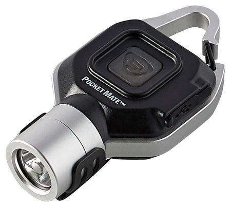 Streamlight Pocket Mate USB Silver 45/325 Lumens White LED Rechargeable Personal Keychain Flashlight