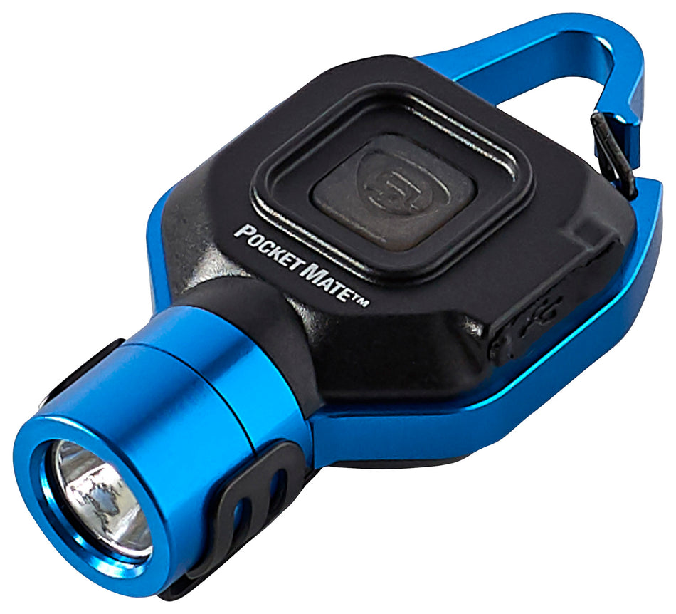Streamlight 73302 Pocket Mate USB Rechargeable Keychain Flashlight Blue 325 Lumens White LED