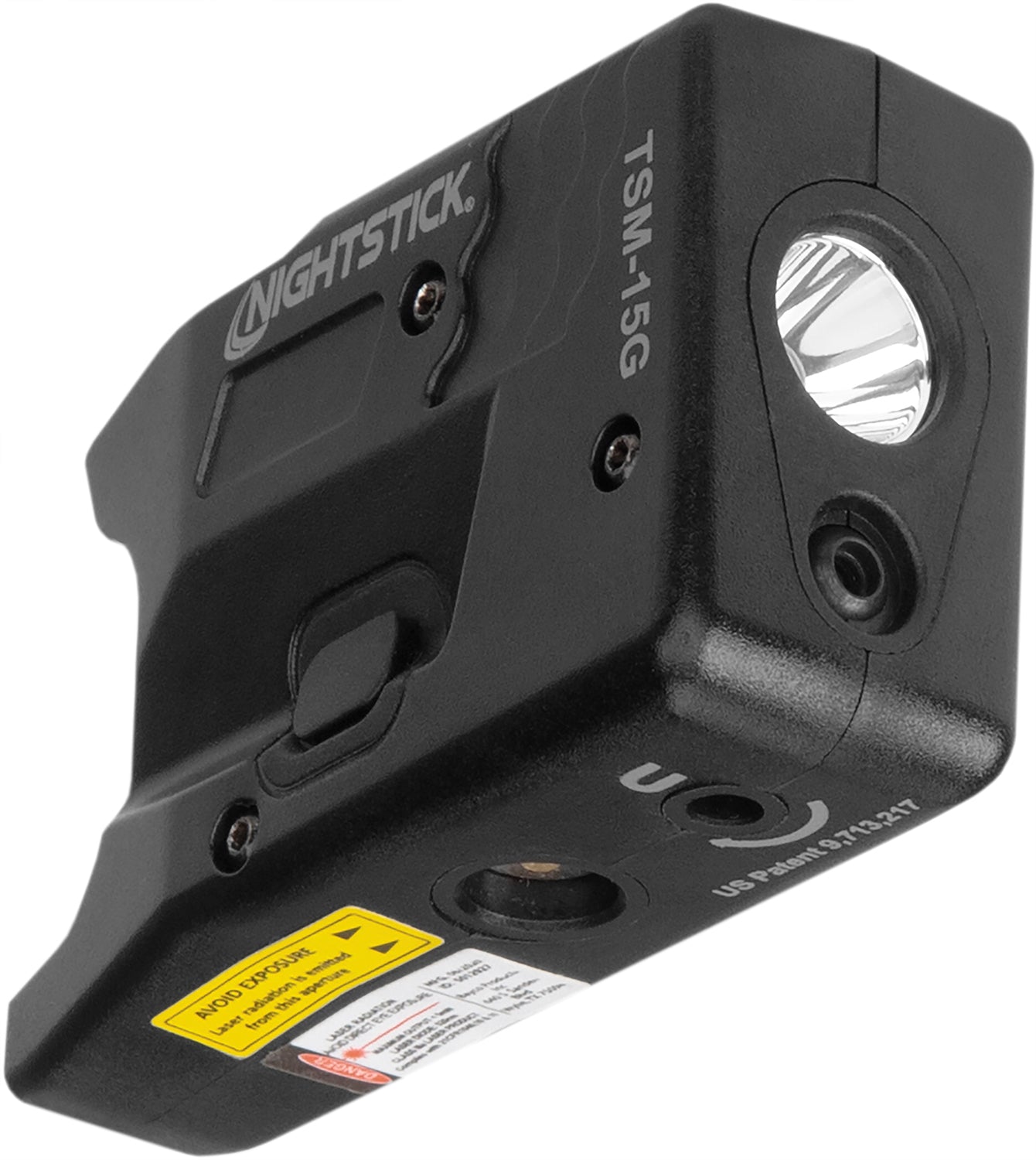 Nightstick TSM15G Subcompact Weapon-Mounted Light with Green Laser for S&W M&P Shield/Shield Plus Black 150 Lumens