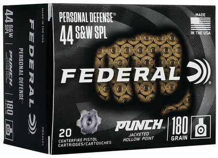 Federal PD44SP1 Premium Personal Defense Jacketed Hollow Point JHP 180 Grain .44 S&W Special
