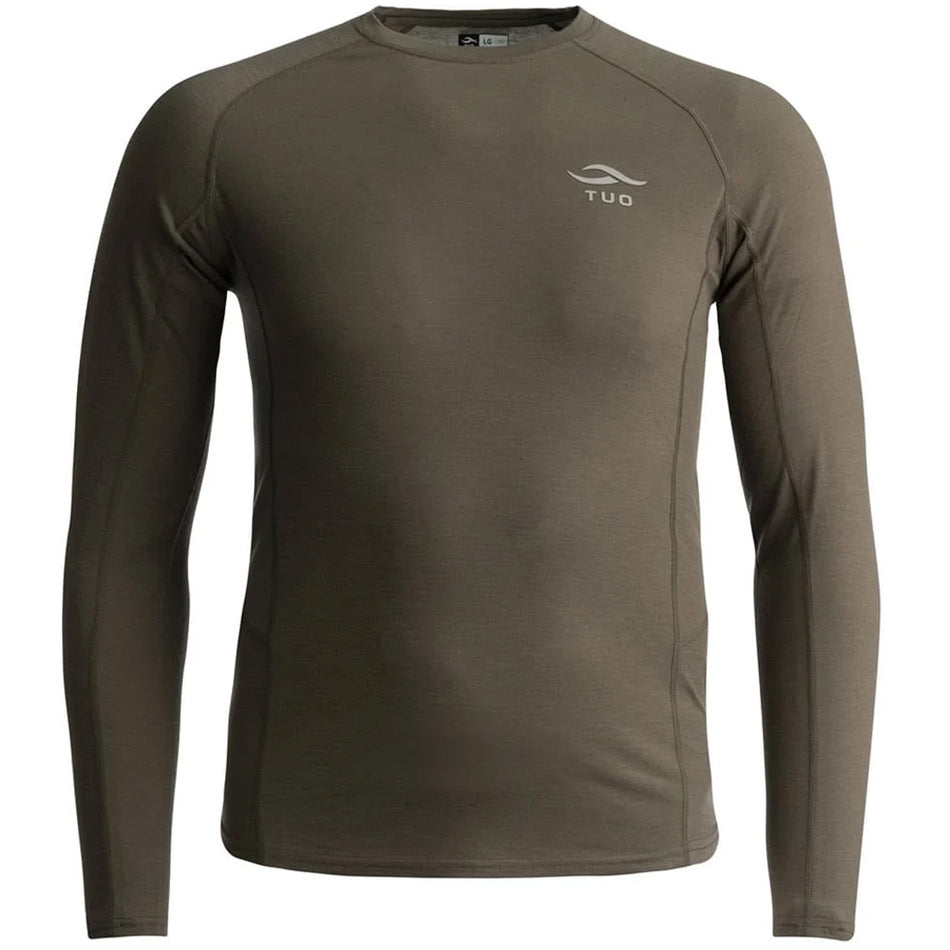 TUO Kinetic Merino 150 Long Sleeve Crew Base Layer Shirt Deadfall Small