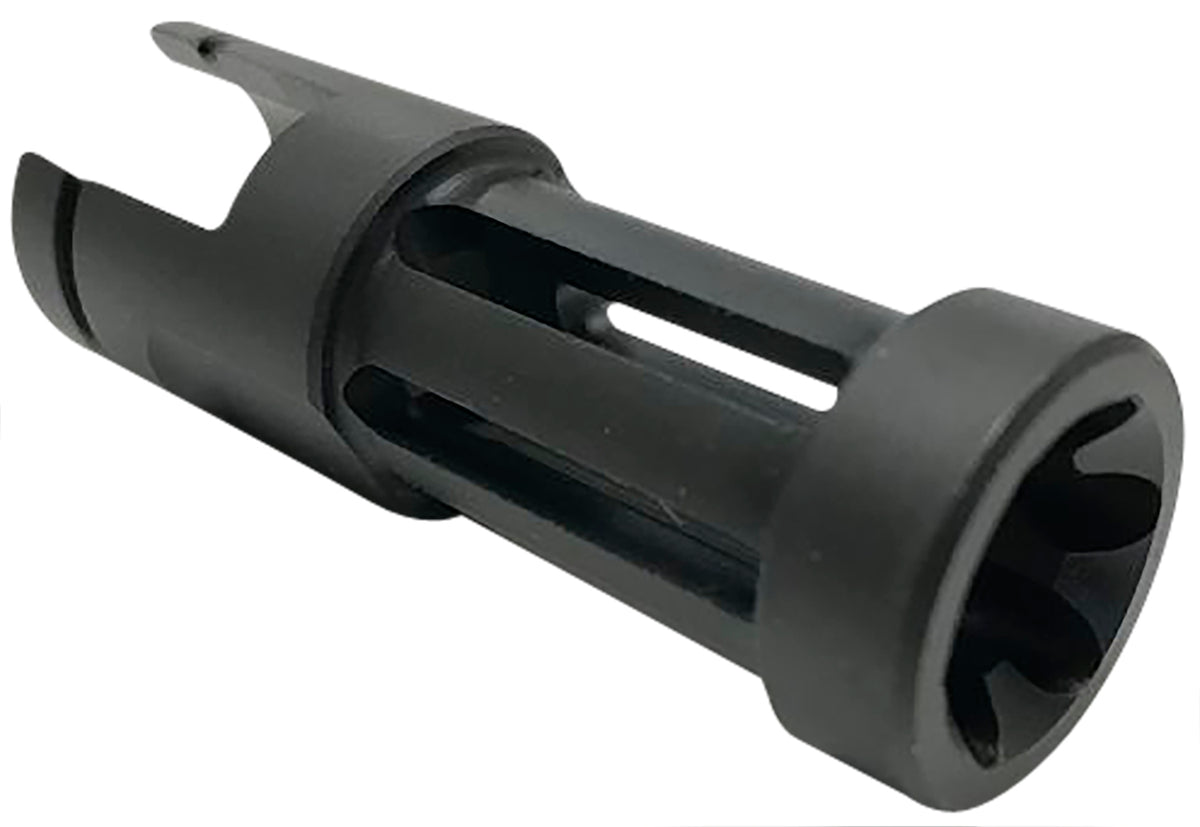 Samson 040606203 Flash Hider Black Oxide Stainless Steel 2.50" OAL .860" Diameter for Ruger 10/22 Rifle