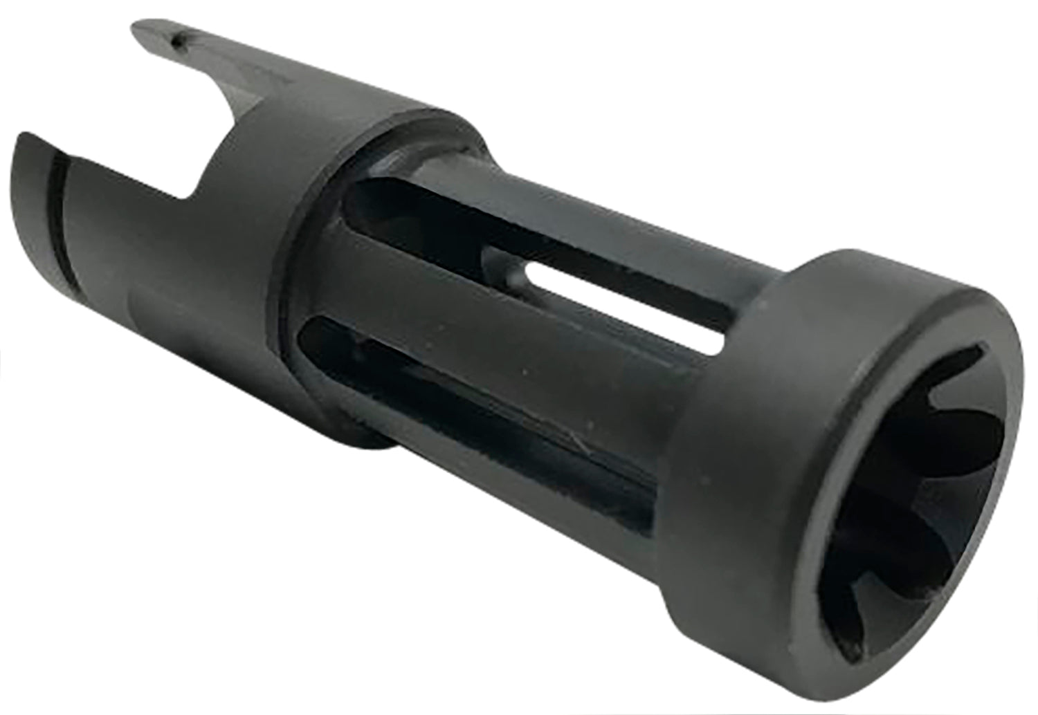 Samson 040606203 Flash Hider Black Oxide Stainless Steel 2.50" OAL .860" Diameter for Ruger 10/22 Rifle