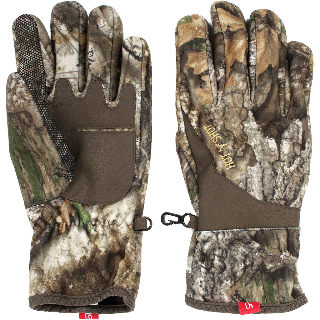 Hot Shot Trooper Leather Palm Hunting Glove Large Realtree APX