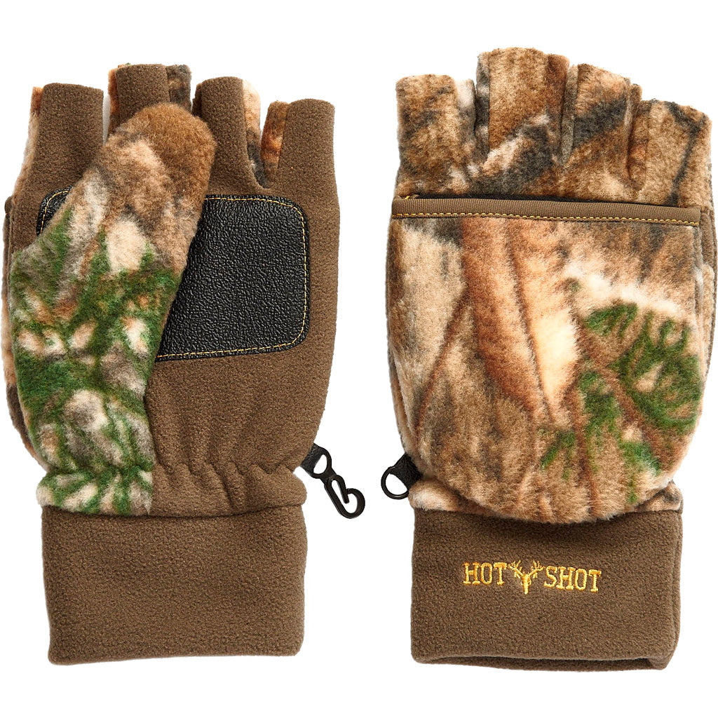 Hot Shot Bulls-eye Pop-top Mitten Medium Realtree Edge Camo