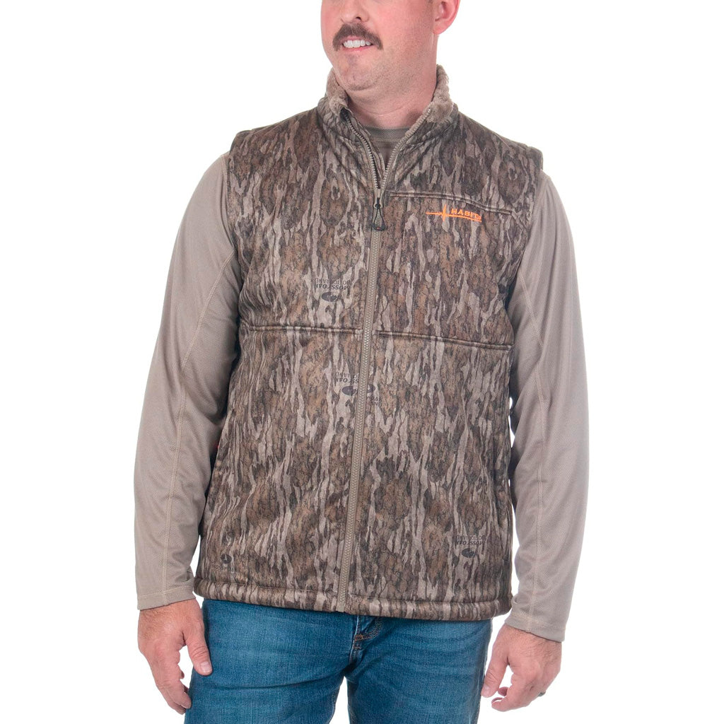 Habit Men's Early Dawn Sherpa Shell Hunting Vest 2XL Mossy Oak New Bottomland
