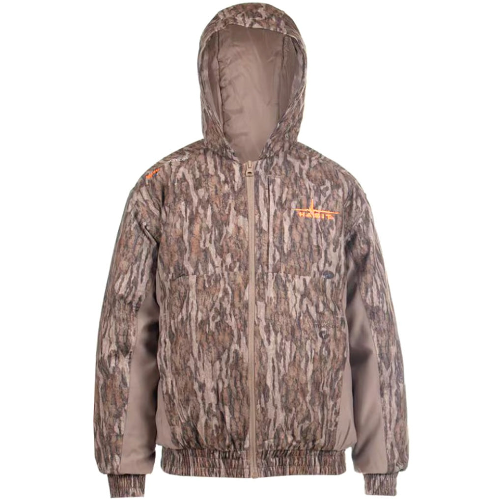 Habit Men's Cedar Branch Insulated Waterproof Bomber - Size L, Mossy Oak New Bottomland