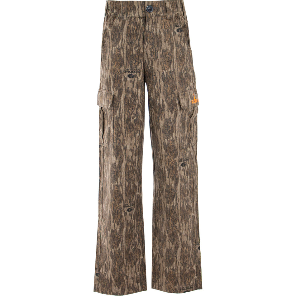 Habit Youth Bear Cave 6 Pocket Camo Hunting Pant YM - Mossy Oak New Bottomland