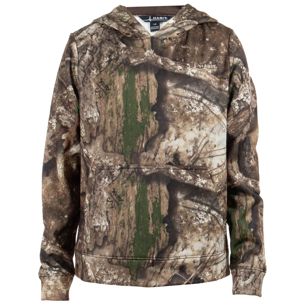 Habit Youth Summit Park Performance Hoodie Small - Realtree APX Camo