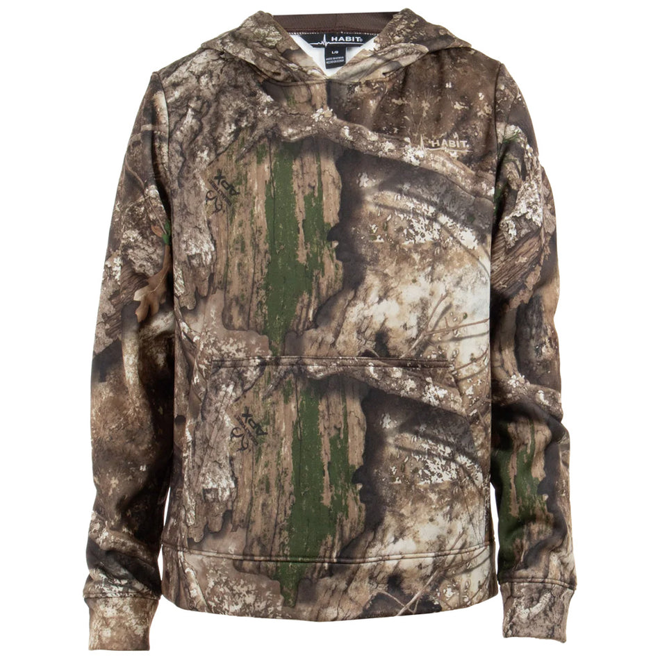 Habit Youth Summit Park Performance Hoodie Small - Realtree APX Camo