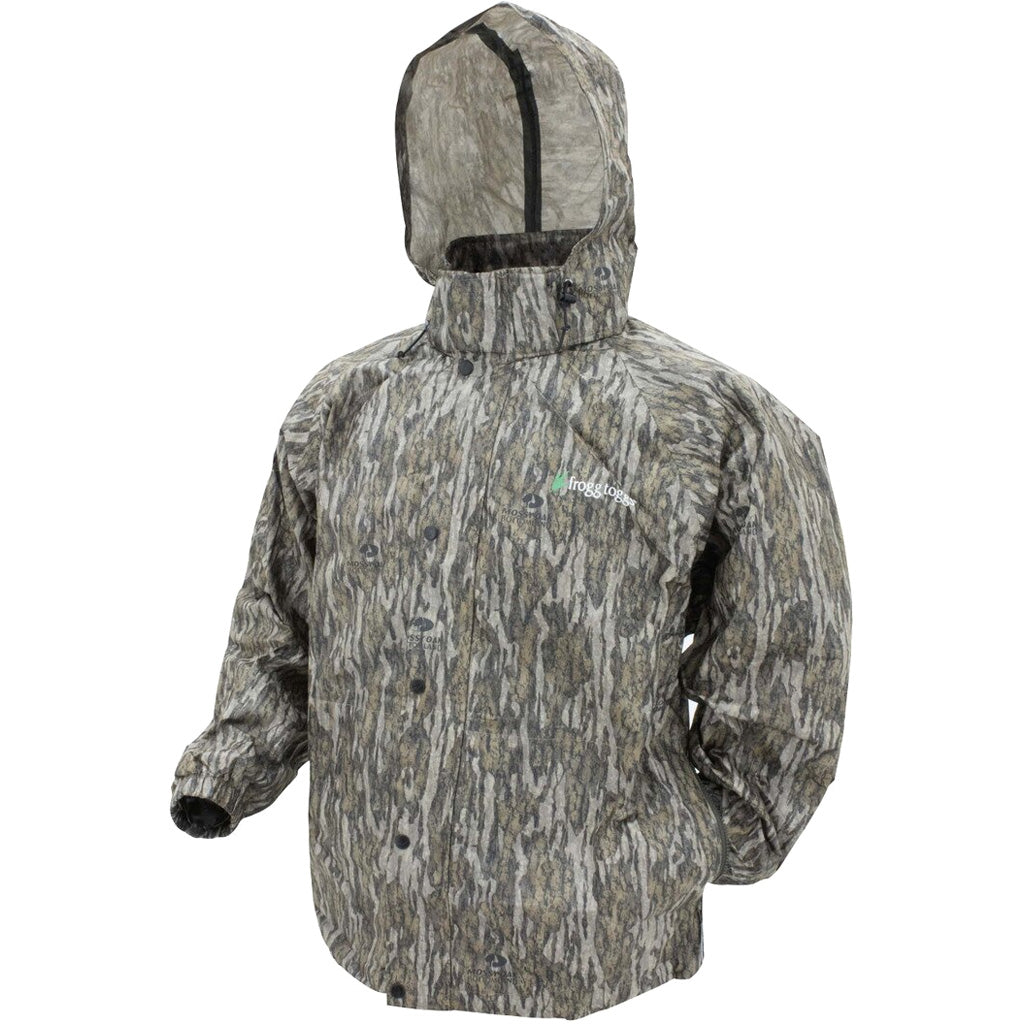 Frogg Toggs Pro Action Waterproof Rain Jacket Mossy Oak Bottomland Large