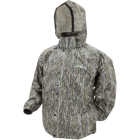 Frogg Toggs Pro Action Waterproof Rain Jacket Mossy Oak Bottomland Large