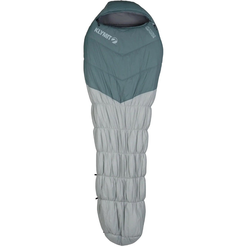Klymit Sojourn Stretch 20 Three-Season Sleeping Bag Gray/Blue