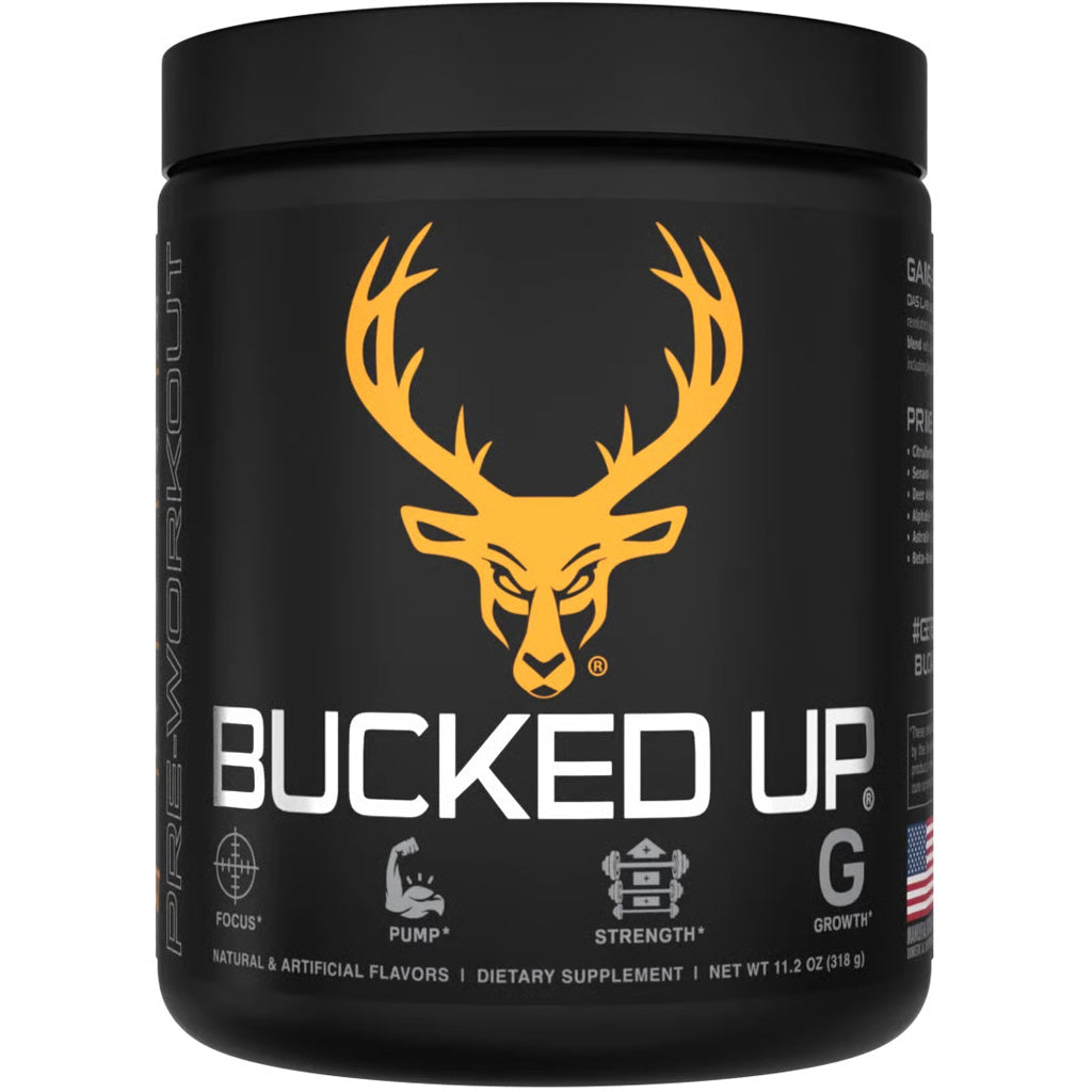 Bucked Up Pre-Workout Killa OJ Flavor 30 Serving Tub