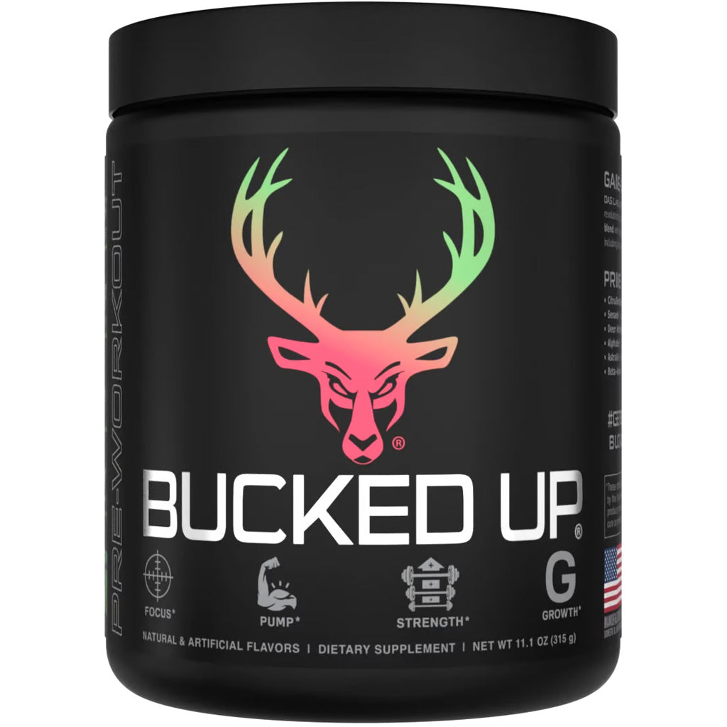 Bucked Up Pre-Workout Strawberry Kiwi Flavor 30 Serving Tub